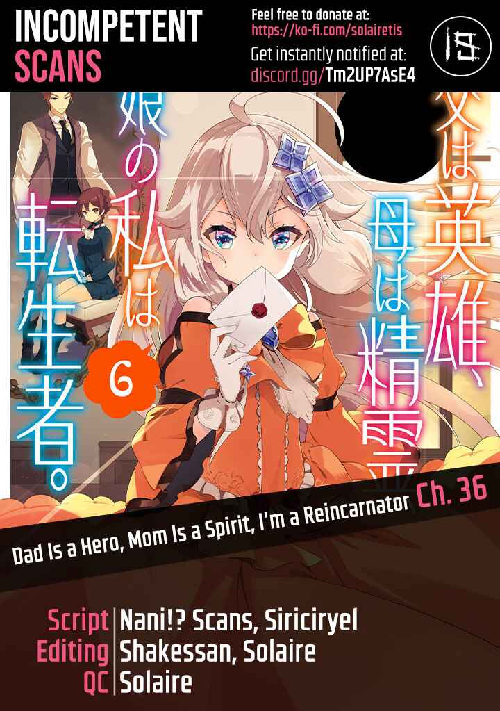 Page 1 Chapter 36 Reincarnated as the Daughter of the Legendary Hero and the Queen of Spirits