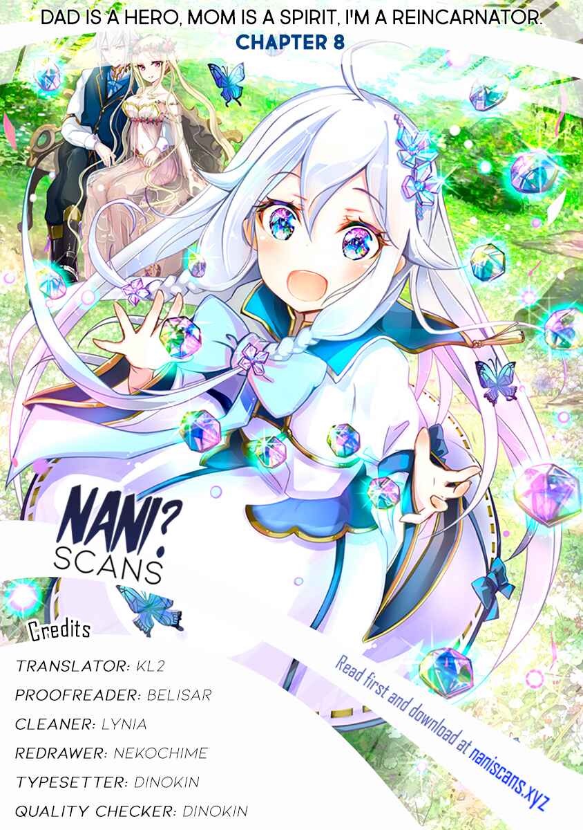 Page 1 Chapter 8 Reincarnated as the Daughter of the Legendary Hero and the Queen of Spirits