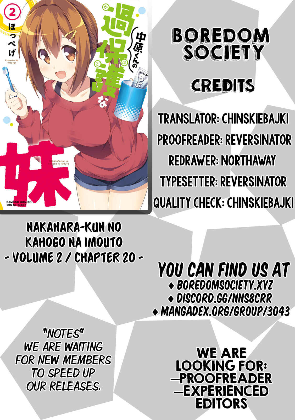Page 10 Chapter 20 Nakahara-kun no Kahogo na Imouto