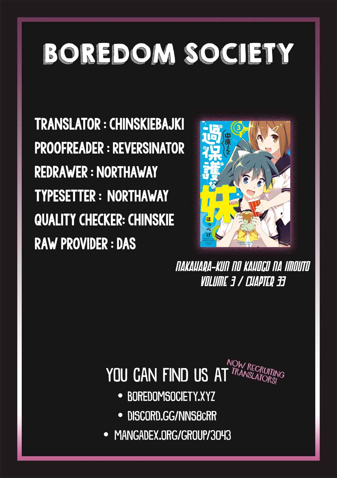 Page 9 Chapter 33 Nakahara-kun no Kahogo na Imouto