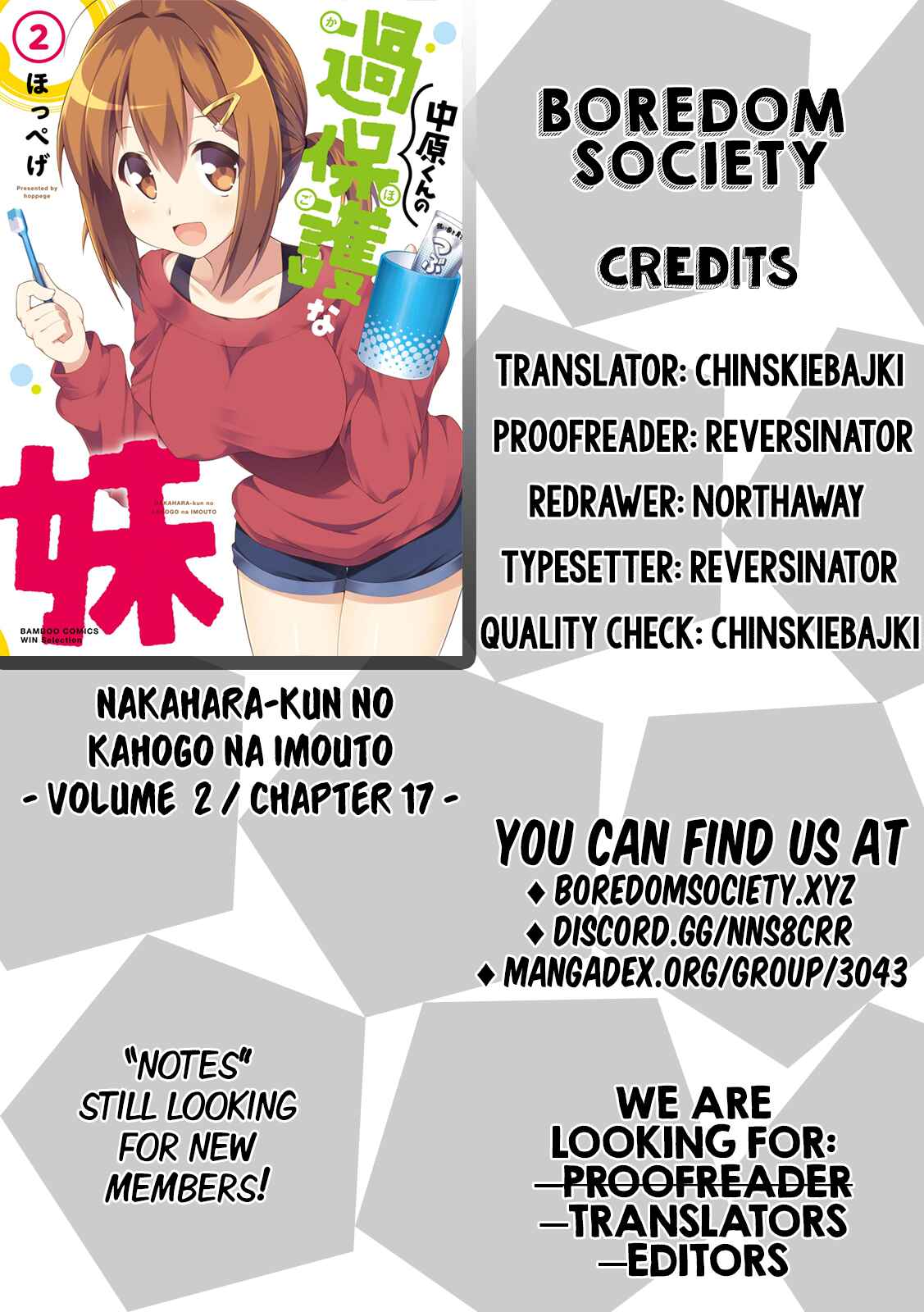 Page 9 Chapter 17 Nakahara-kun no Kahogo na Imouto
