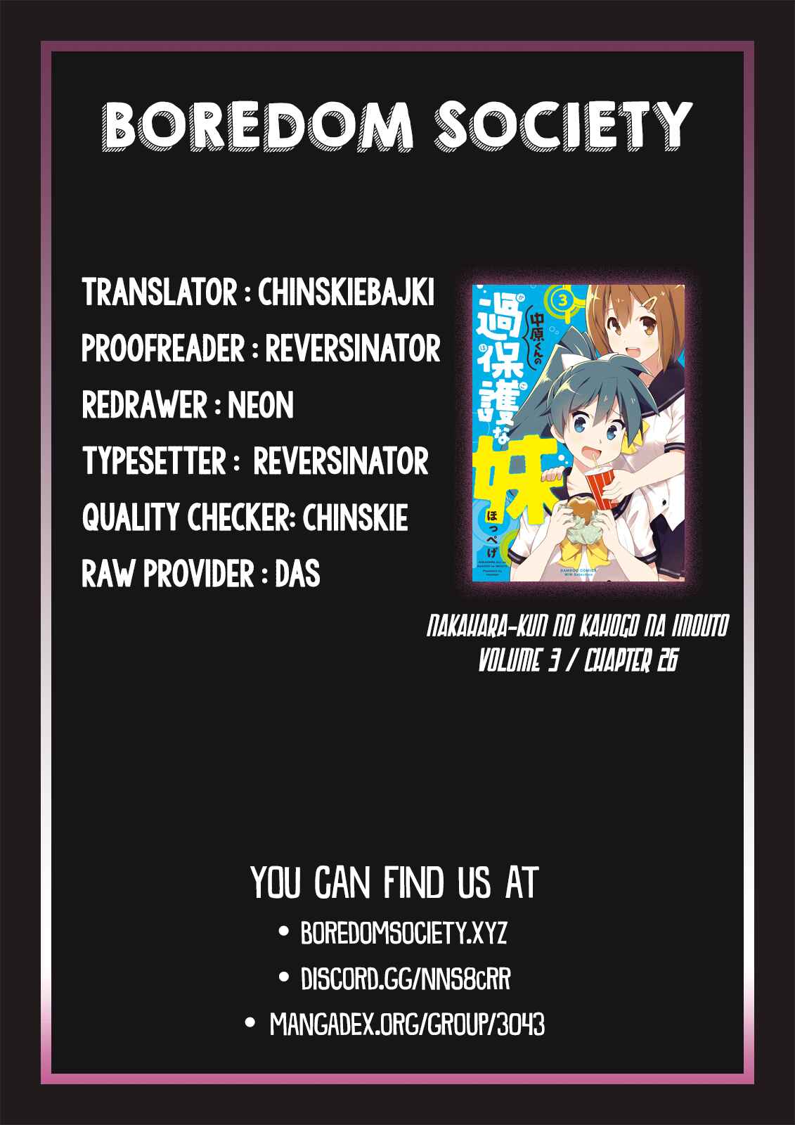 Page 9 Chapter 26 Nakahara-kun no Kahogo na Imouto