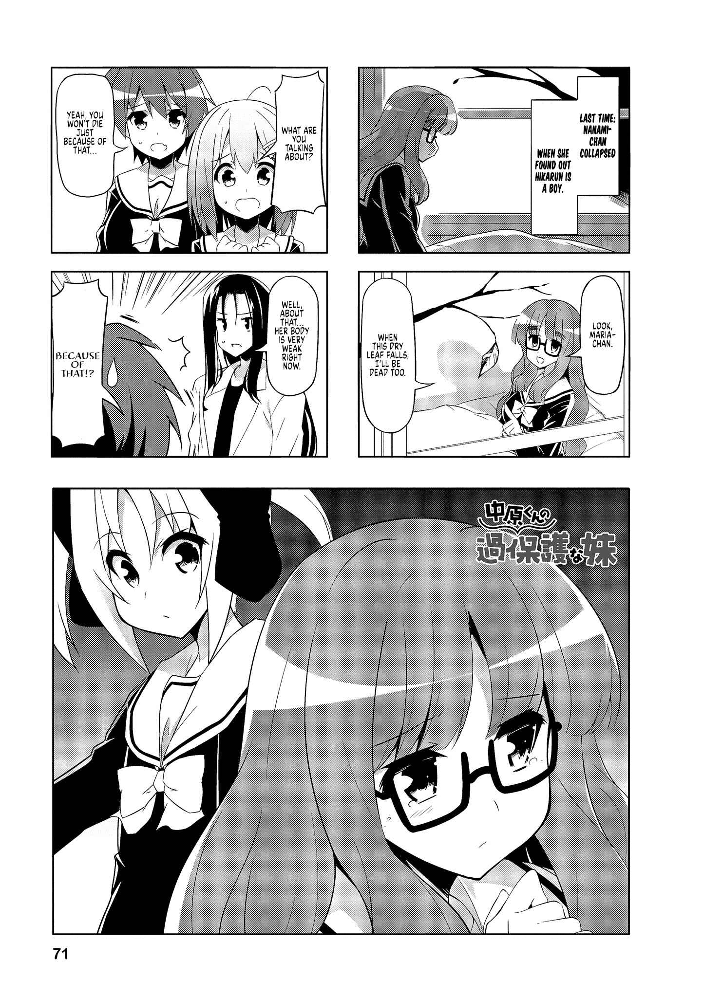 Page 1 Chapter 59 Nakahara-kun no Kahogo na Imouto