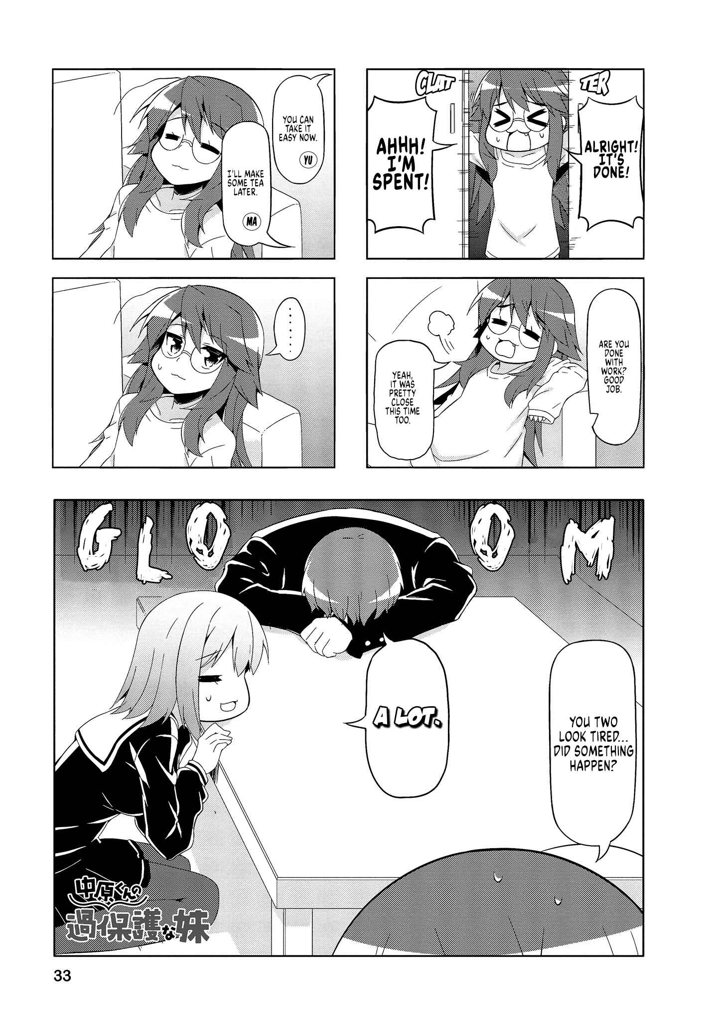 Page 1 Chapter 54 Nakahara-kun no Kahogo na Imouto