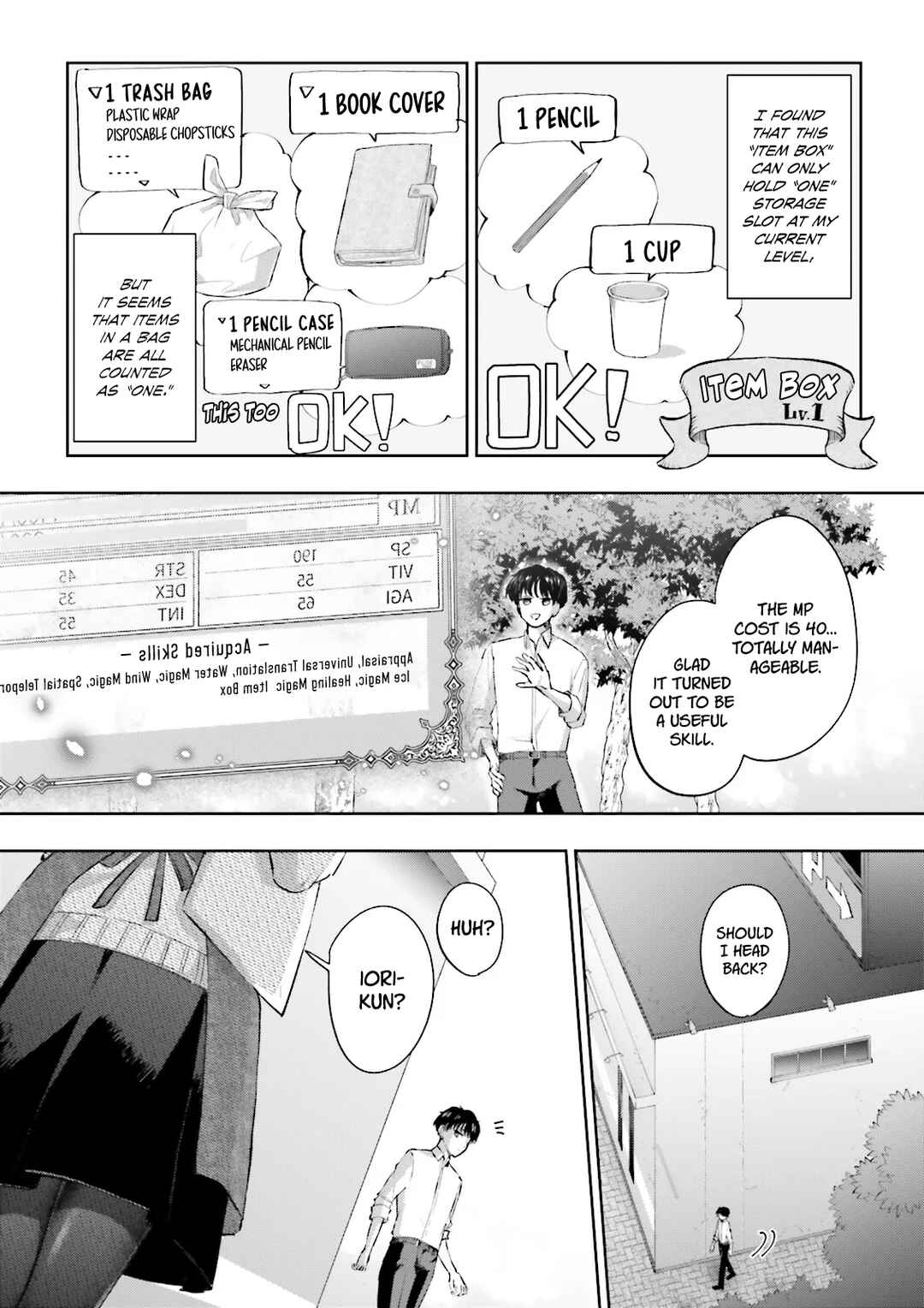 Page 9 Chapter 3.2 Classmate wa Isekai de Yuusha ni Natta kedo, Ore dake Gendai Nihon ni Okizari ni Narimashita