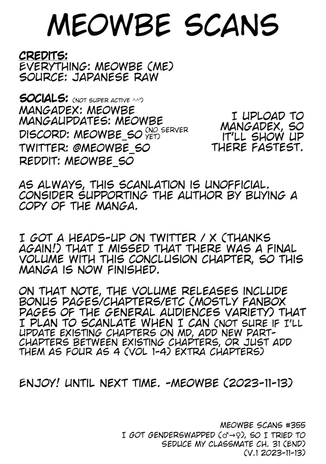 Page 9 Chapter 31 I Got Genderswapped (♂→♀), so I Tried to Seduce My Classmate