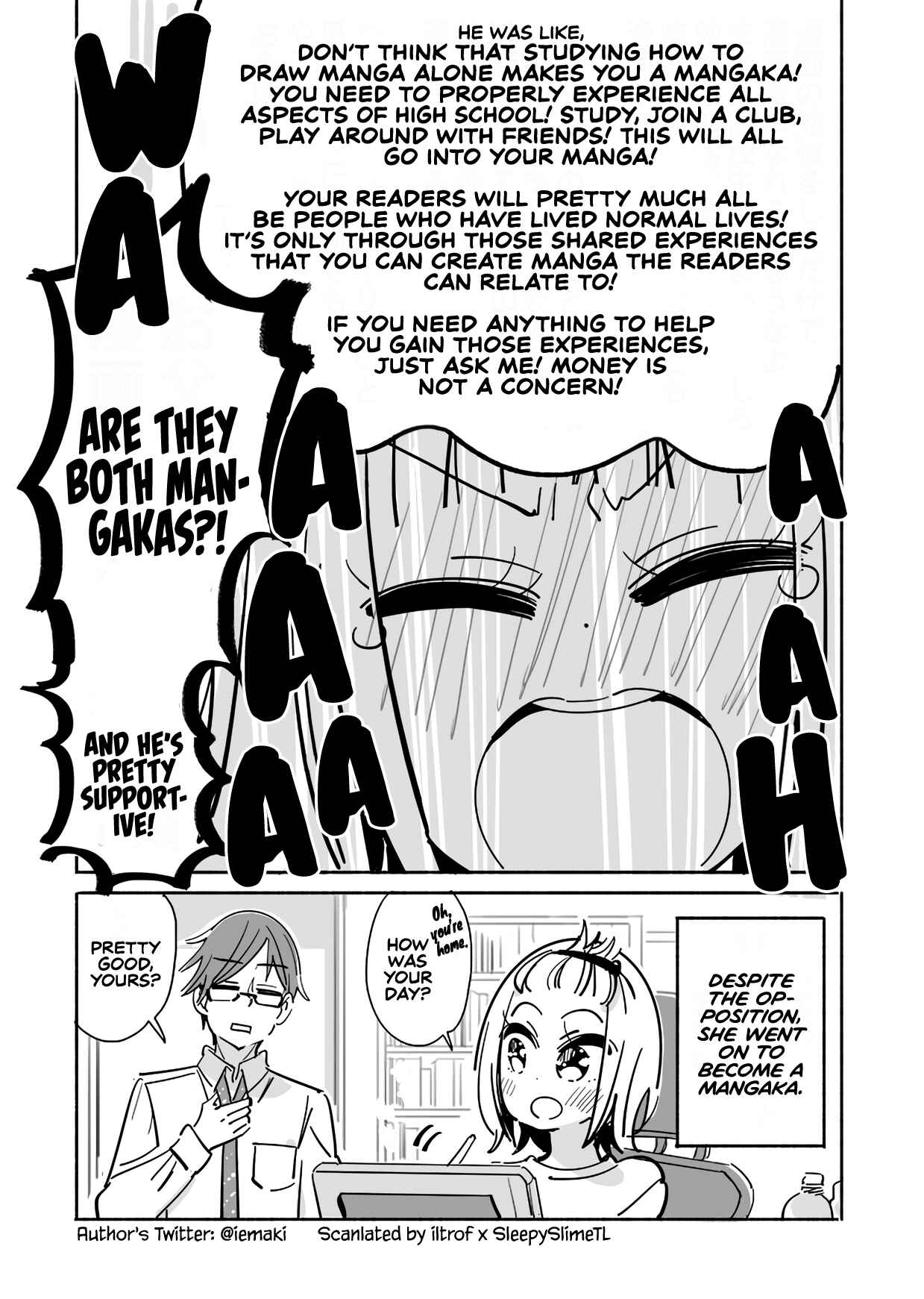 Page 3 Chapter Unknown_67bb I Want to Be a Mangaka, but My Parents Are Against It