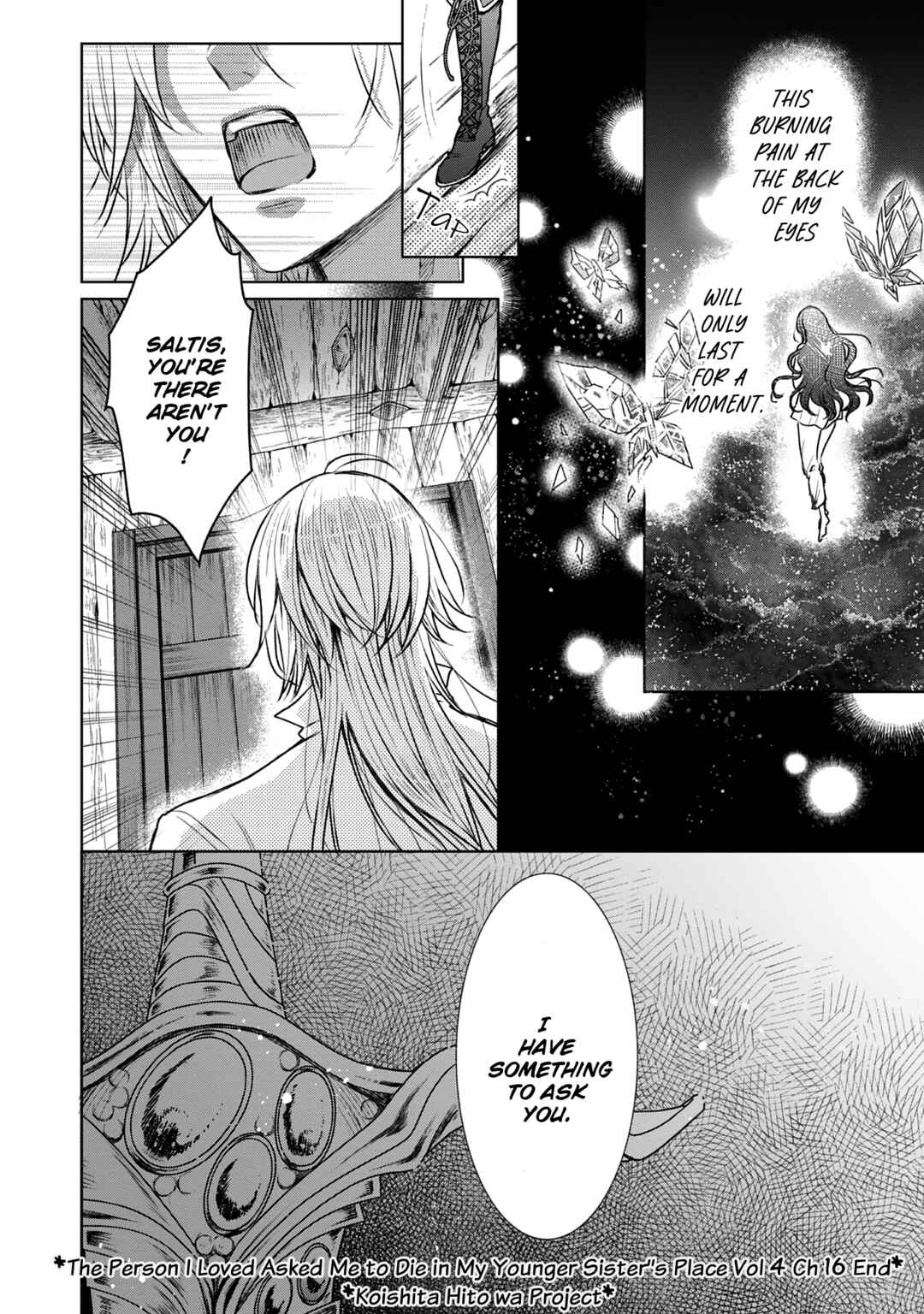 Page 47 Chapter 16 Koishita Hito wa, Imouto no Kawari ni Shindekure to Itta