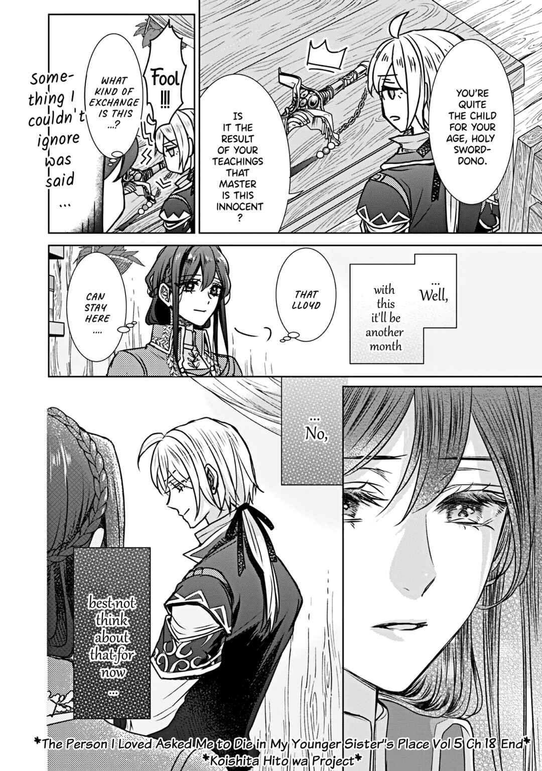 Page 48 Chapter 18 Koishita Hito wa, Imouto no Kawari ni Shindekure to Itta