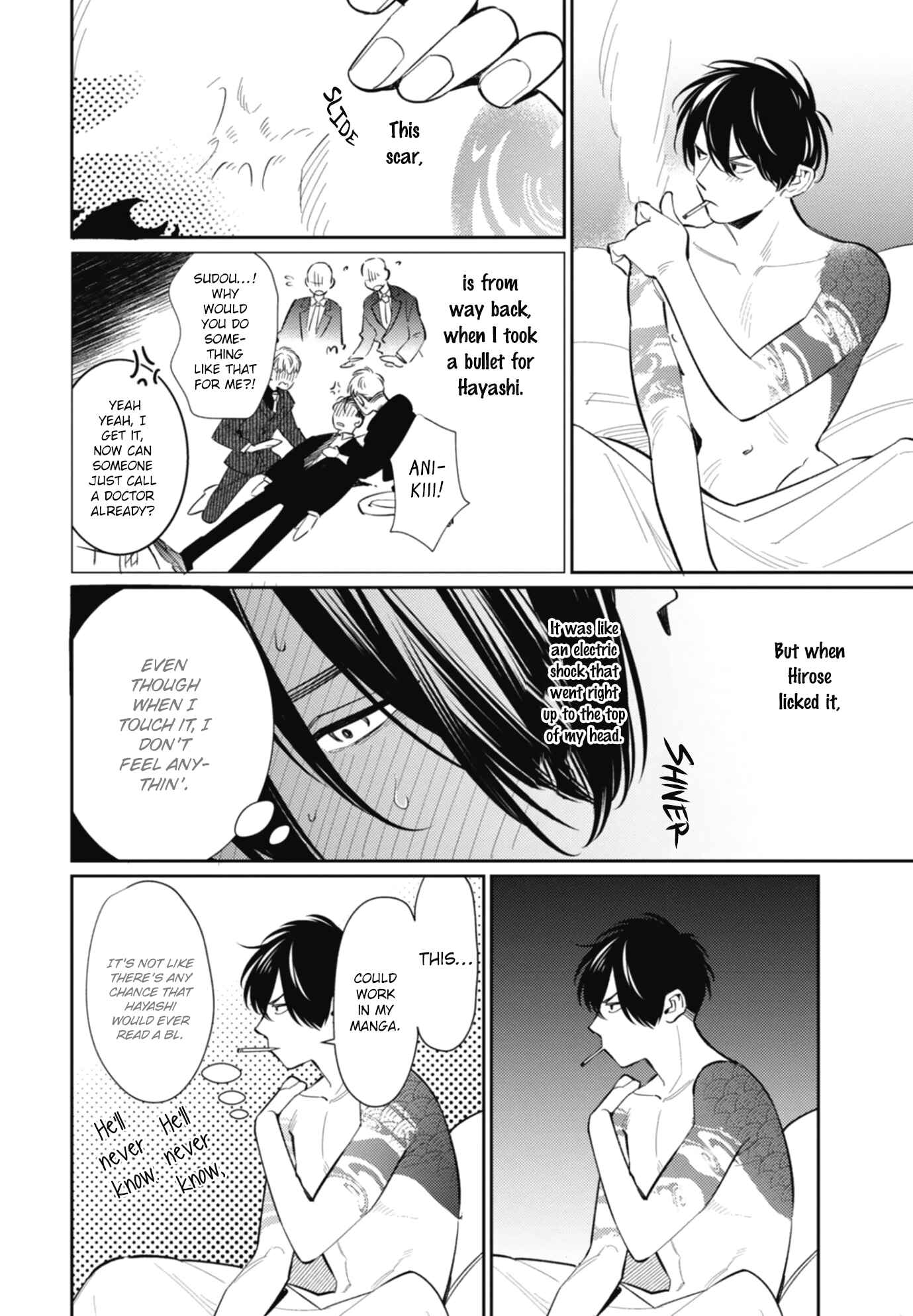 Page 15 Chapter 4 Moto Yakuza ga BL Sakka ni Nattarashii.