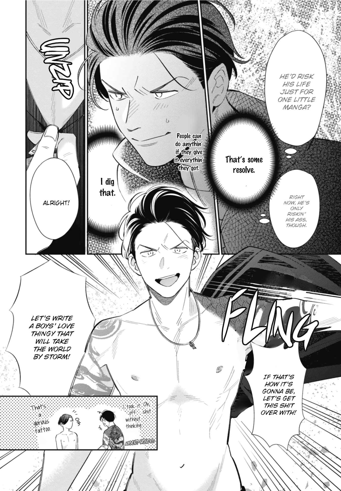 Page 33 Chapter 1 Moto Yakuza ga BL Sakka ni Nattarashii.