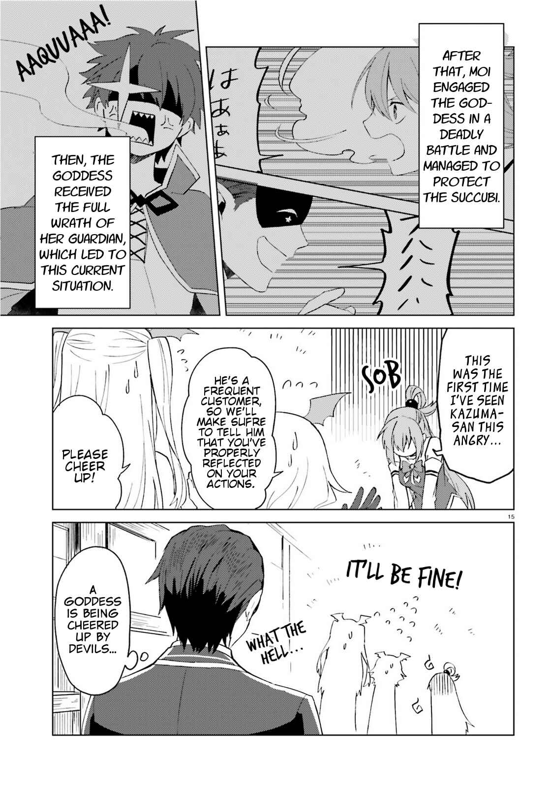 Page 15 Chapter 9 Kono Subarashii Sekai ni Shukufuku wo! Spin-off: Kono Kamen no Akuma ni Soudan wo!