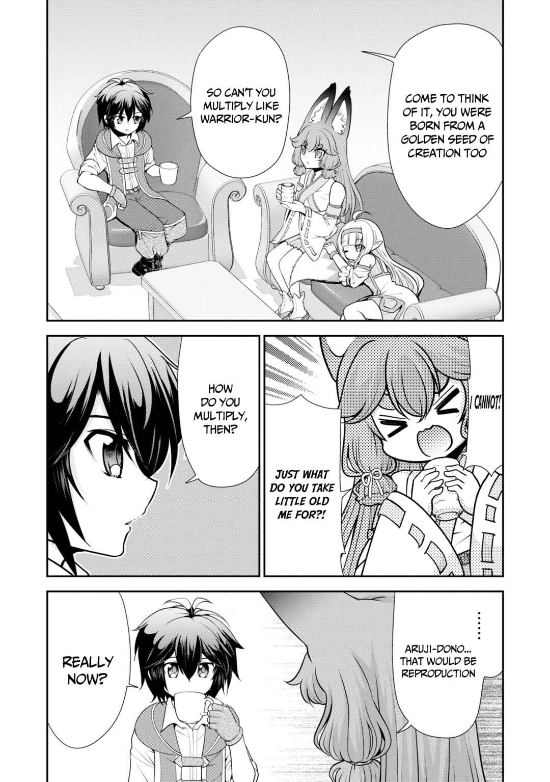 Page 28 Chapter 48 Tenohira Kaitaku Mura de Isekai Kenkokuki ~Fueteku Yome-tachi to Nonbiri Mujintou Life~