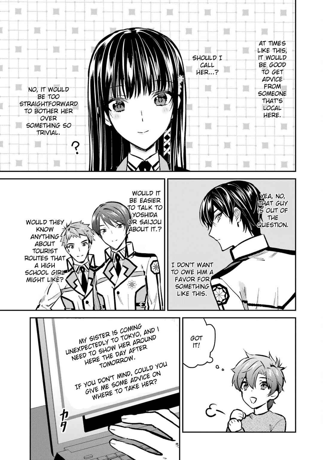 Page 25 Chapter 4 Mahouka Koukou no Rettousei - Ichijou Masaki Tenkou-hen