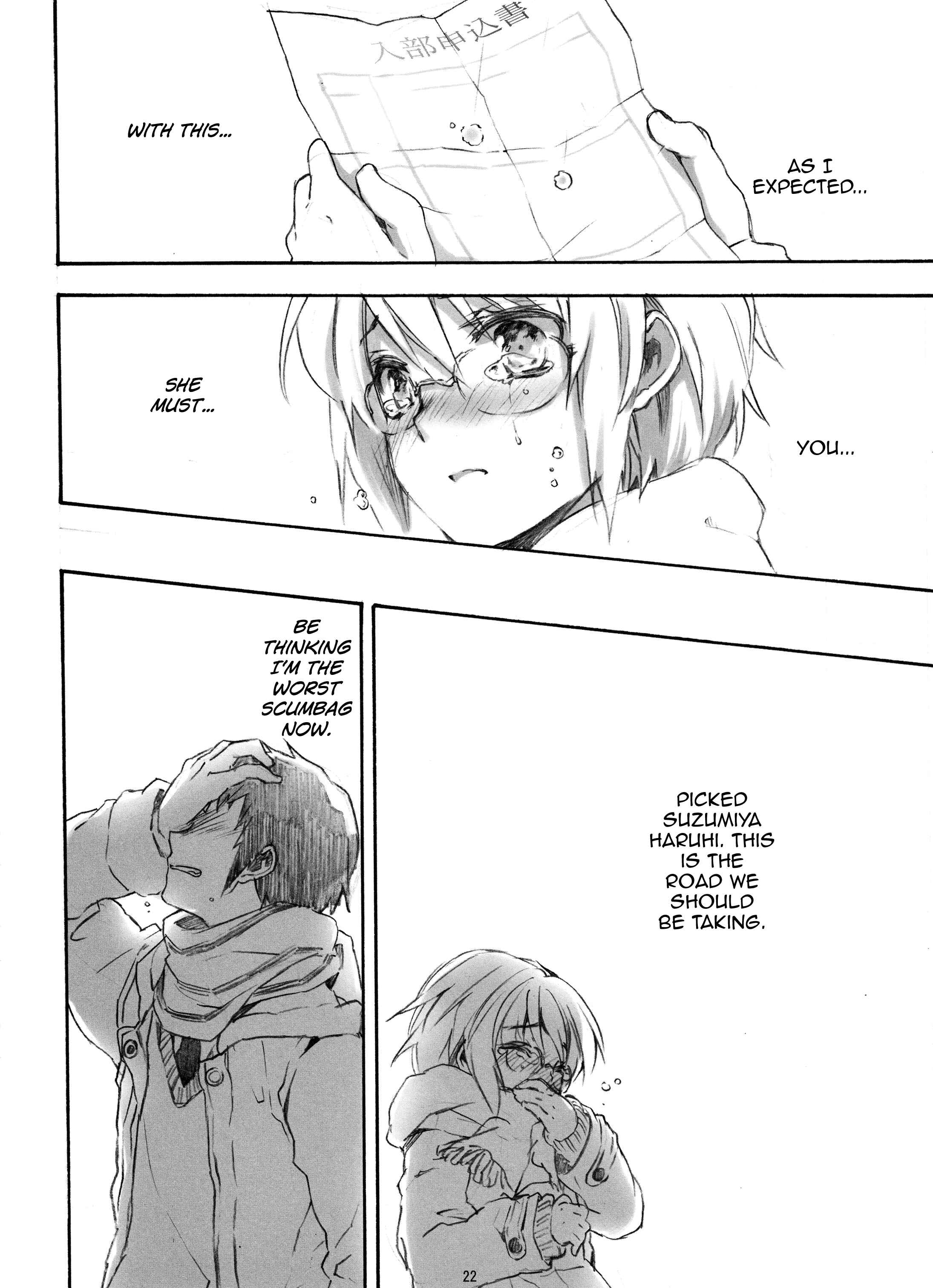 Page 22 Chapter Unknown_1442 Suzumiya Haruhi no Yuuutsu - Ima, Ai ni Yukimasu. (Doujinshi)