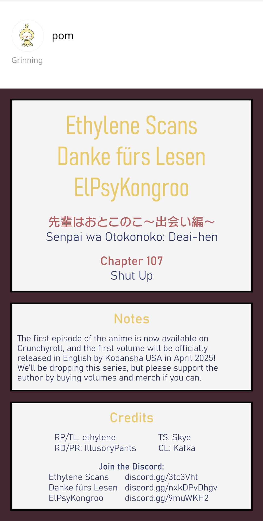Page 21 Chapter 107 Senpai Is an Otokonoko