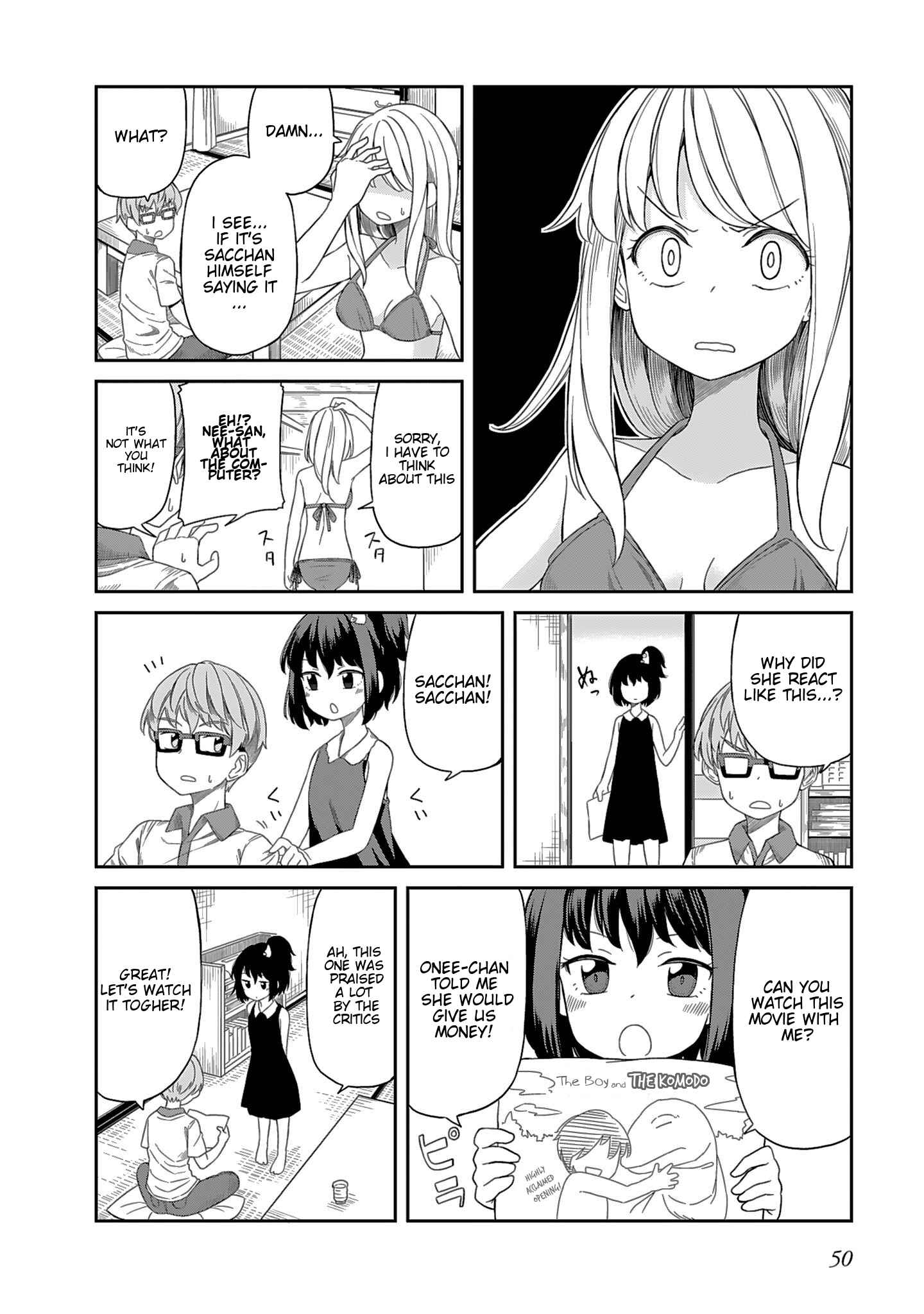 Page 8 Chapter 4 Hinomoto Sanshimai wa Kamatte Hoshii