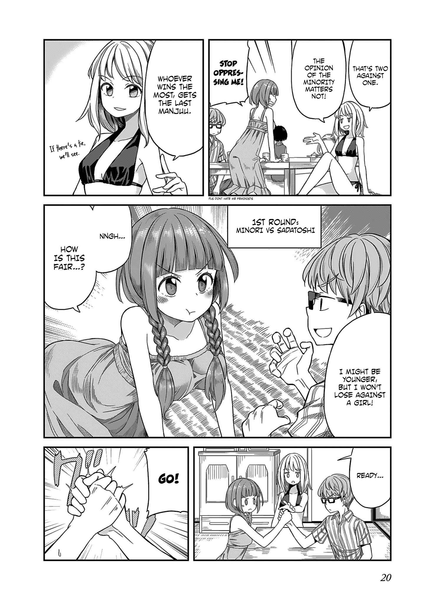 Page 4 Chapter 2 Hinomoto Sanshimai wa Kamatte Hoshii