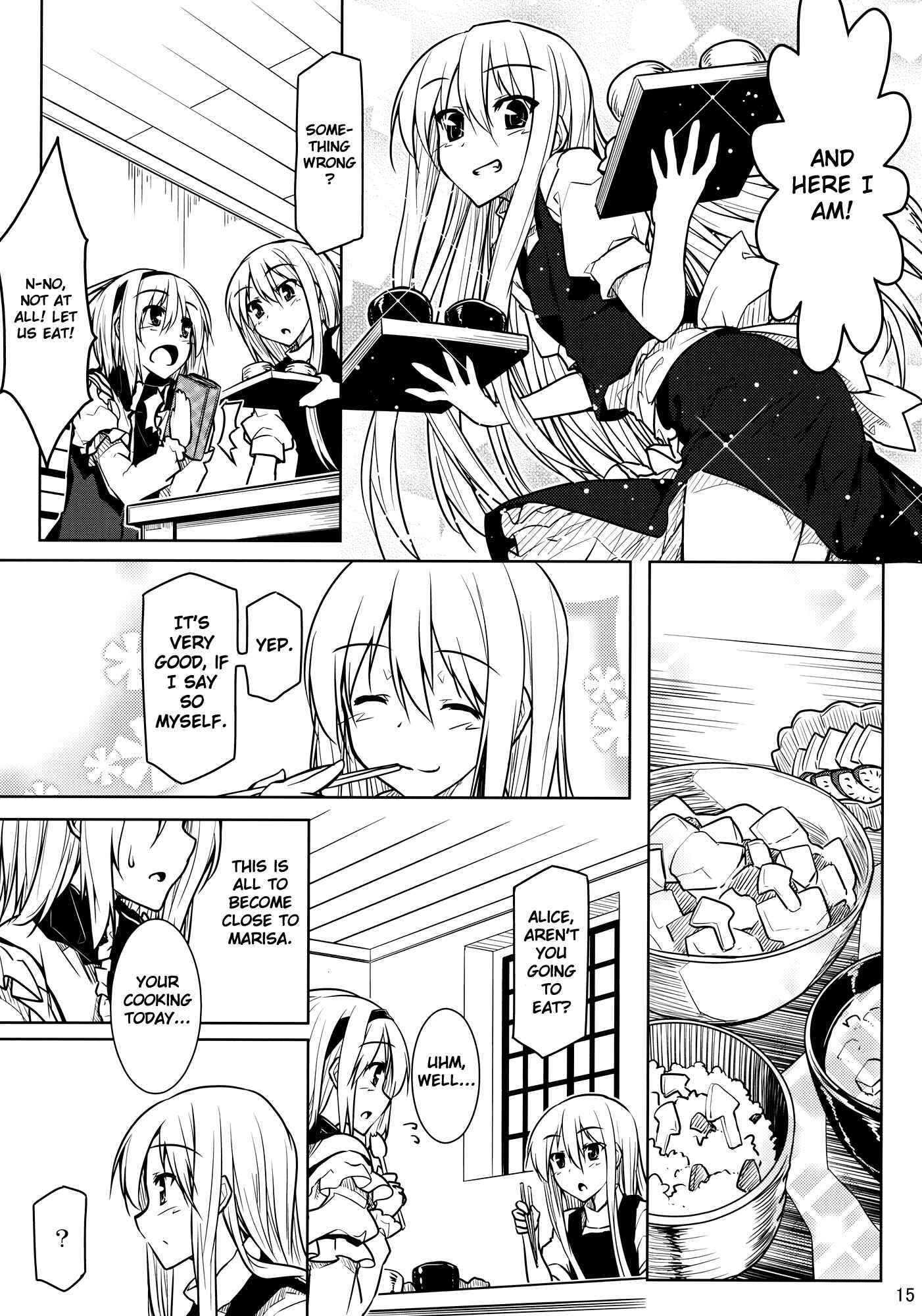 Page 15 Chapter Unknown_aa7a Touhou - Alice to Marisa no Renai Kyouhon (Doujinshi)