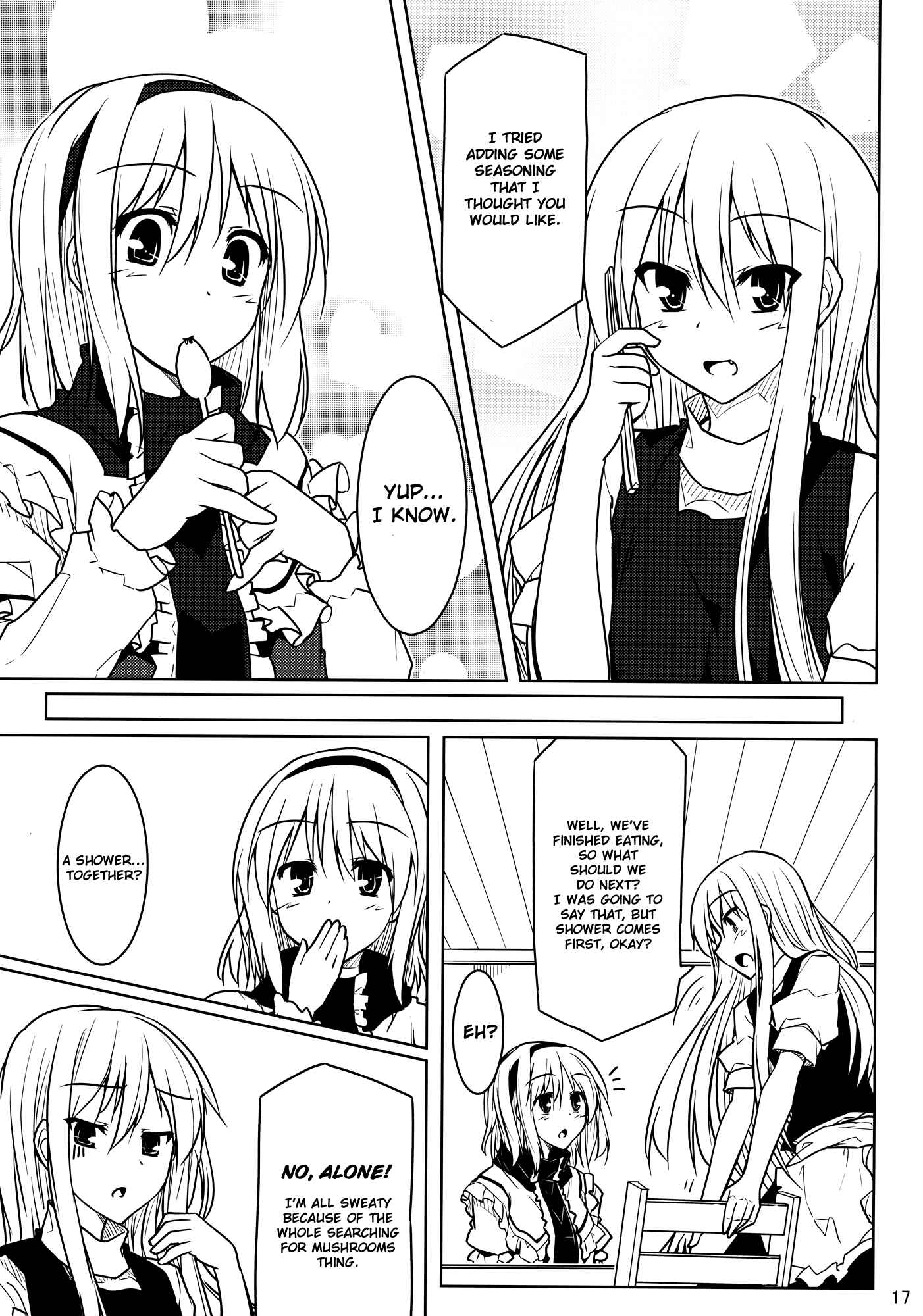 Page 17 Chapter Unknown_aa7a Touhou - Alice to Marisa no Renai Kyouhon (Doujinshi)