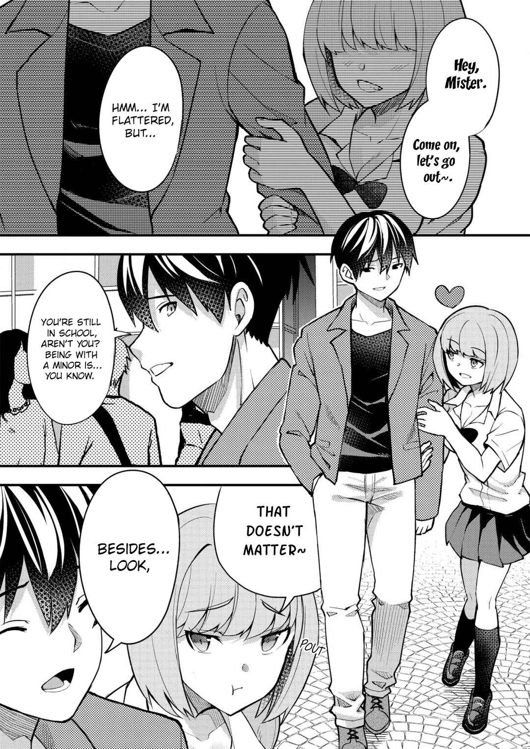 Page 1 Chapter 2 Sagishi to Keisatsukan no Rennai Kyori