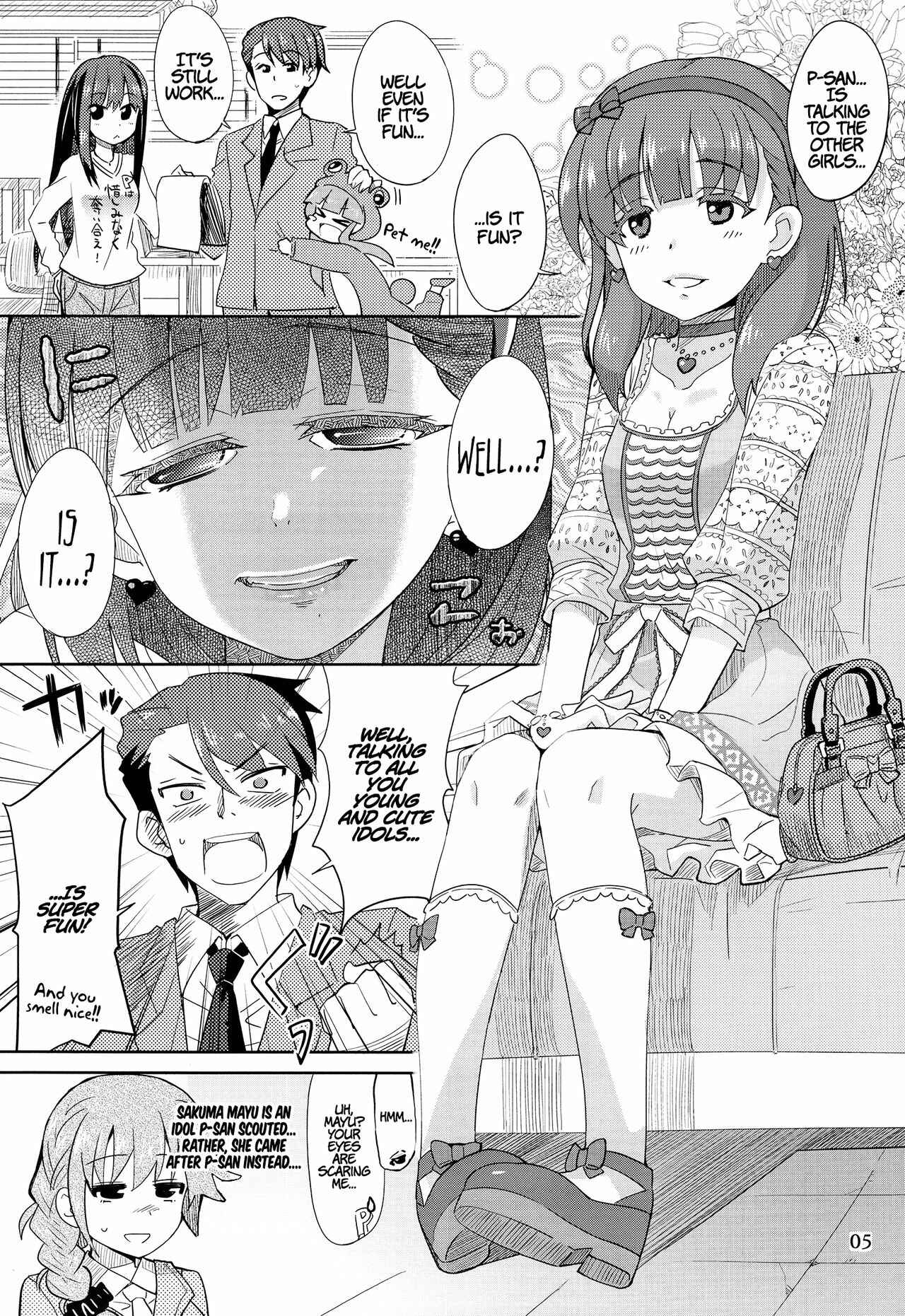 Page 4 Chapter Unknown_ceea THE iDOLM@STER - Yandesoude Yandenai Chotto Yanderu Mayu. (Doujinshi)
