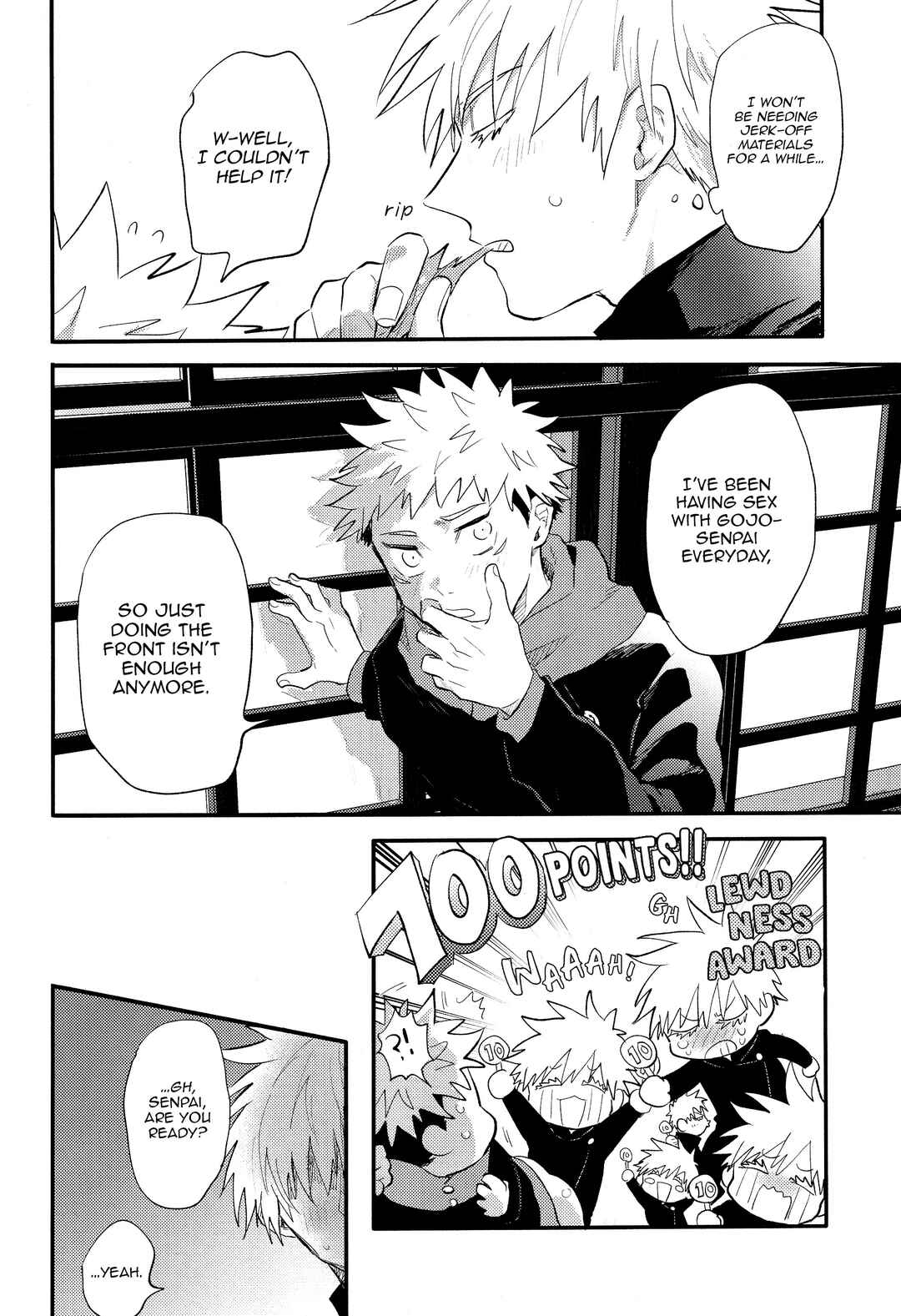 Page 29 Chapter Unknown_4ab5 Jujutsu Kaisen - Teppen Tsukinukeru Hodo Omae ga Suki da! (Doujinshi)