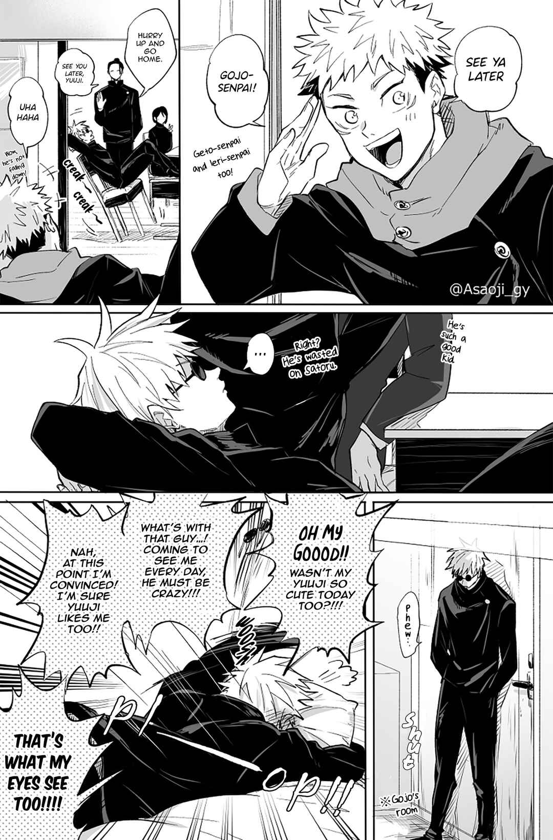 Page 3 Chapter Unknown_4ab5 Jujutsu Kaisen - Teppen Tsukinukeru Hodo Omae ga Suki da! (Doujinshi)