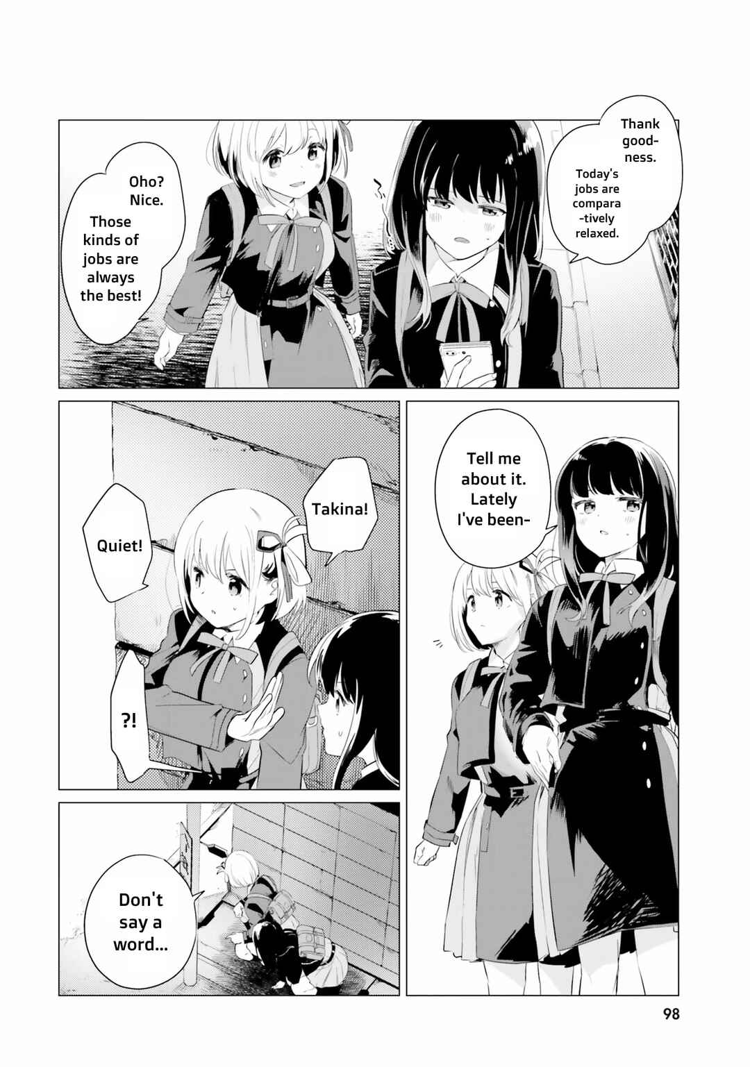 Page 4 Chapter 8 Lycoris Recoil Comic Anthology: Repeat