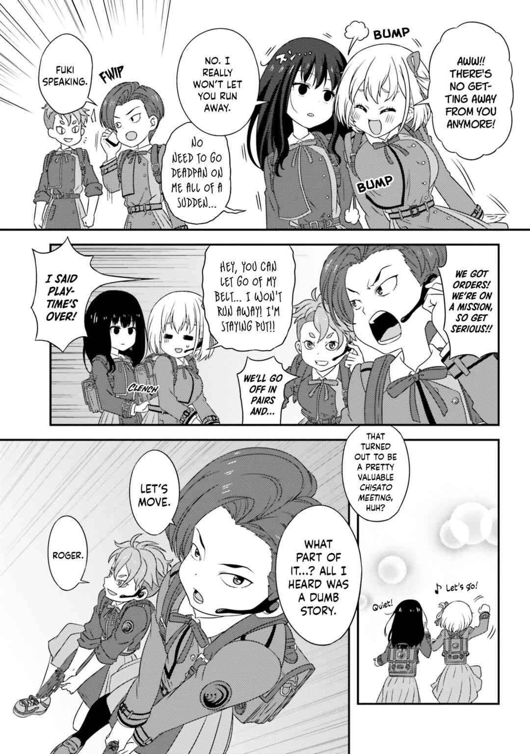 Page 15 Chapter 12 Lycoris Recoil Comic Anthology: Repeat