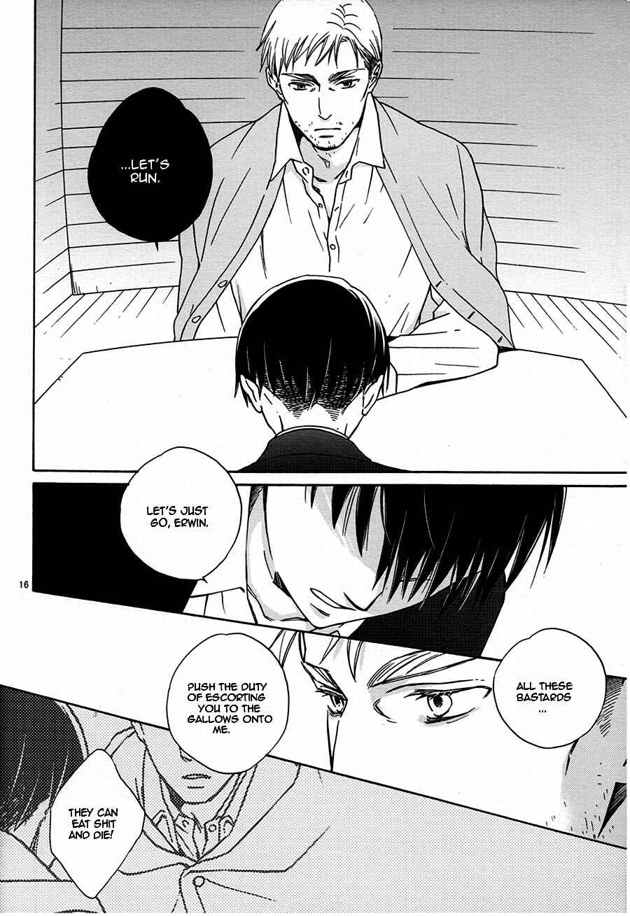 Page 14 Chapter Unknown_9fc2 Shingeki no Kyojin - Sekai no Owari wa Kimi to (Doujinshi)