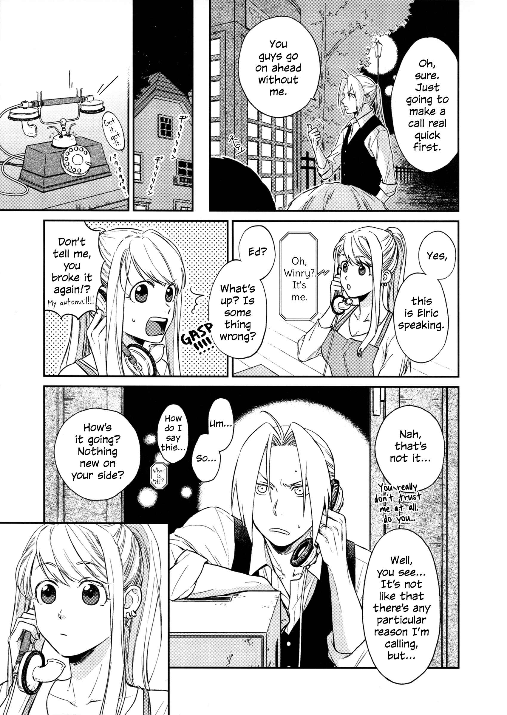 Page 7 Chapter Unknown_595c Fullmetal Alchemist - You See, Actually Im... (Doujinshi)