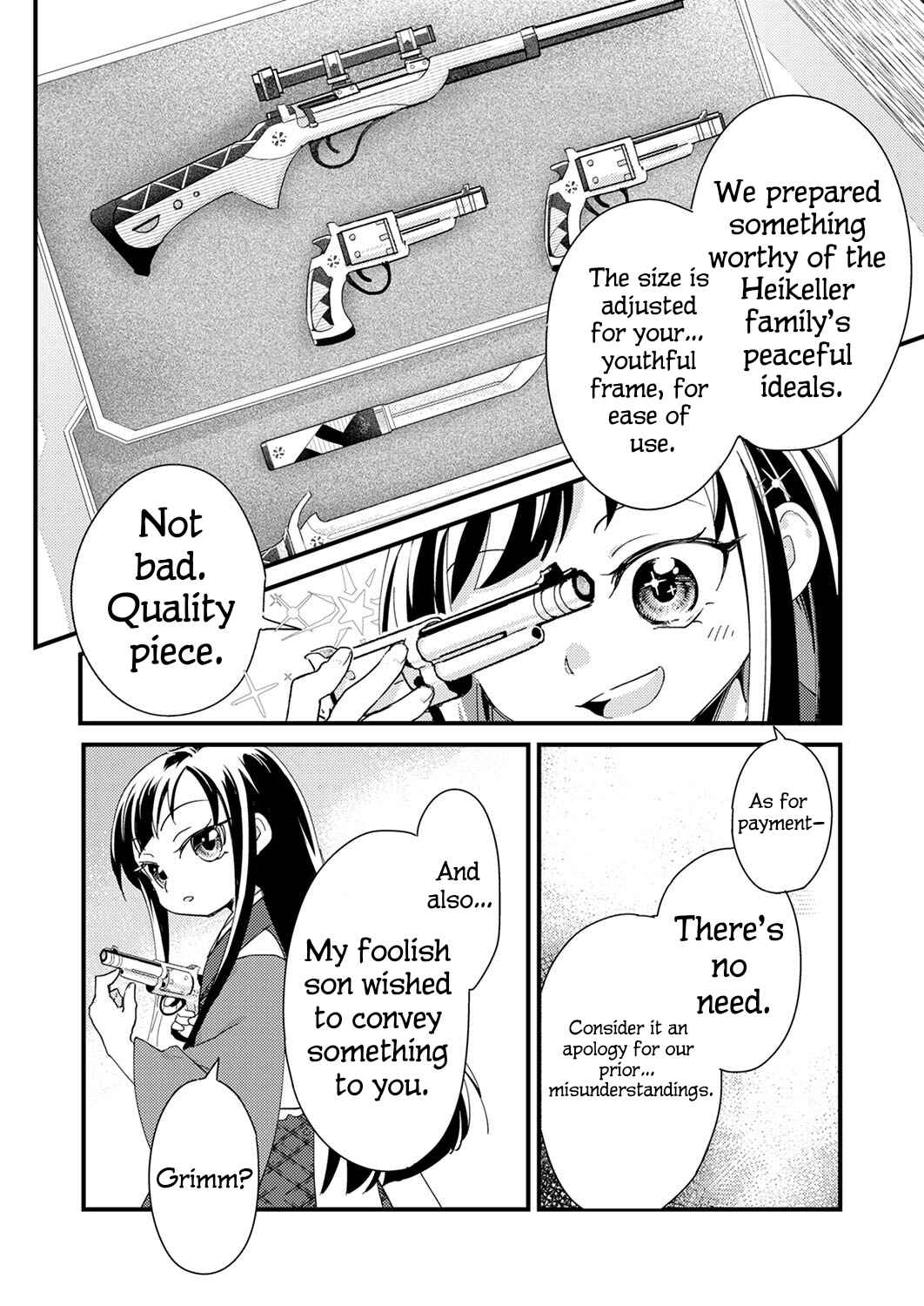 Page 24 Chapter 2 Gokuaku Reijou ~Reijou ni Tensei shita Saikyou Rouhei wa Skill Madan de Musou suru~