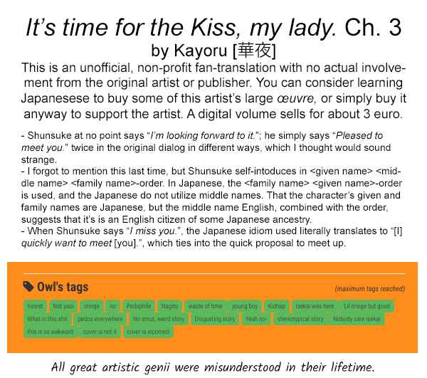 Page 26 Chapter 3 Its time for the Kiss, my lady.