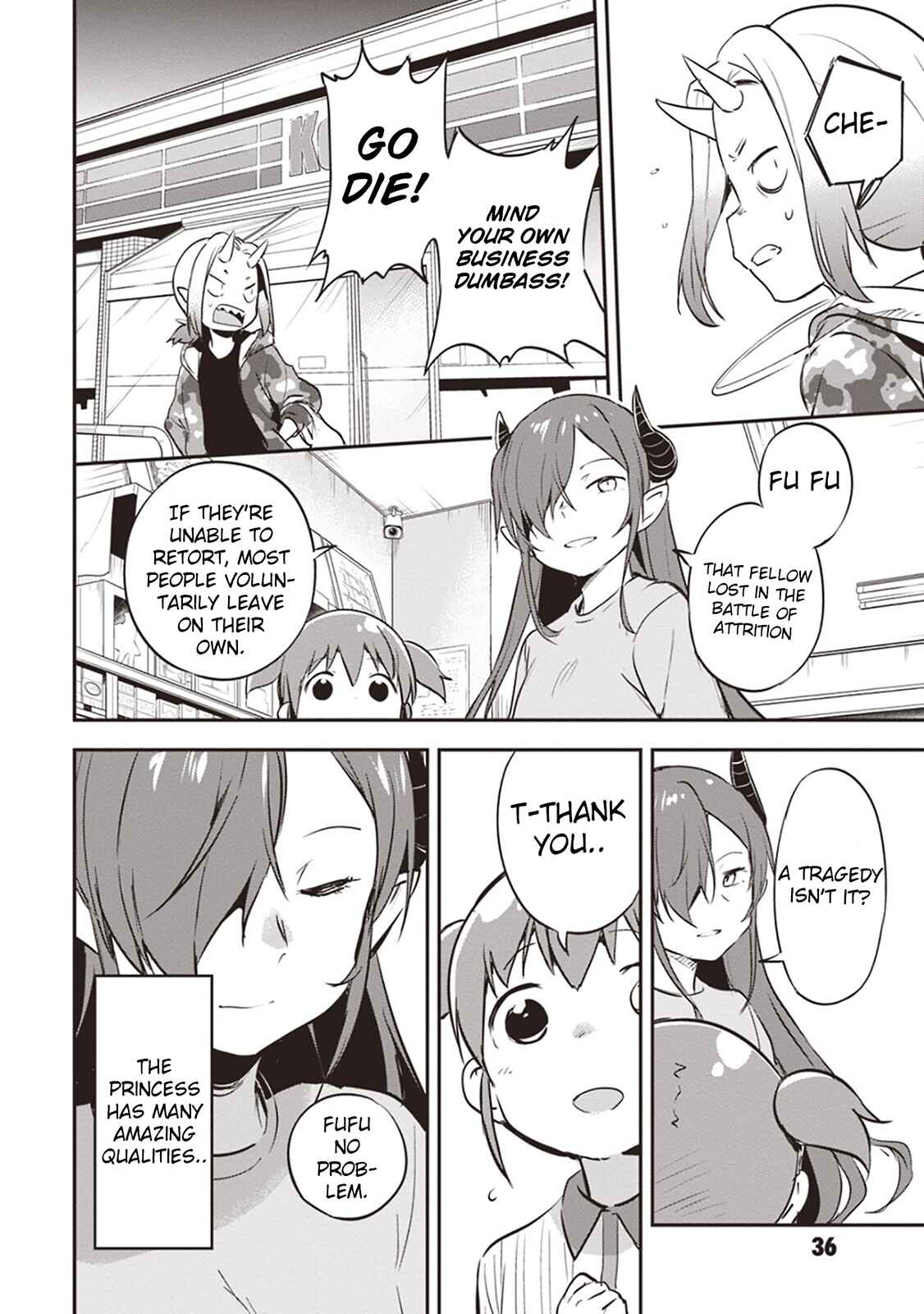 Page 36 Chapter 1 Piyoko to Makai Machi no Hime-sama