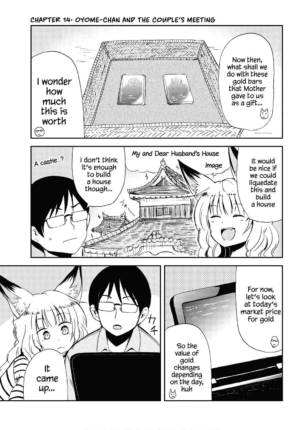 Page 1 Chapter 14 Kitsune no Oyome-chan