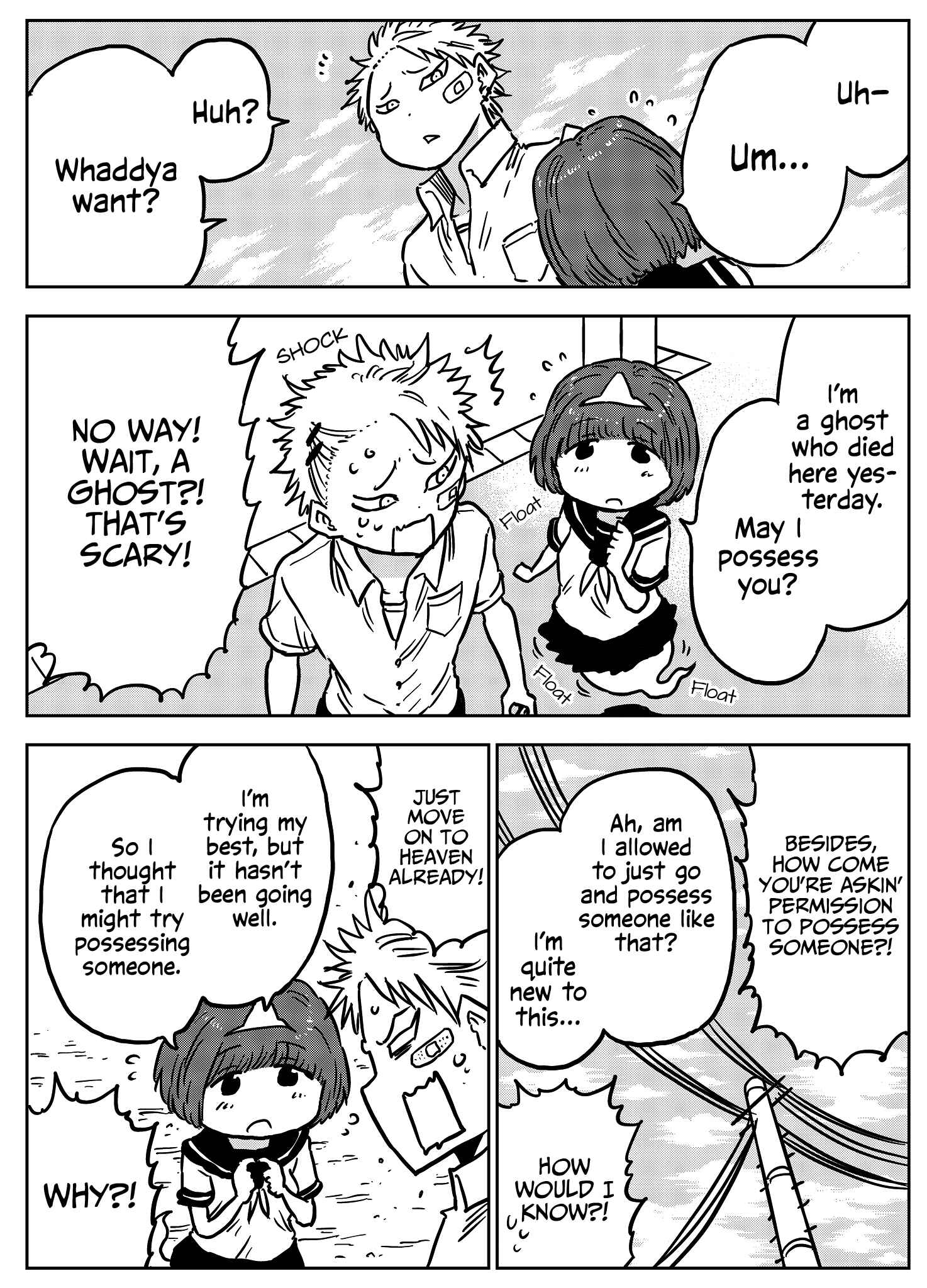 Page 1 Chapter Unknown_a73f Beginner Ghost-chan Comic