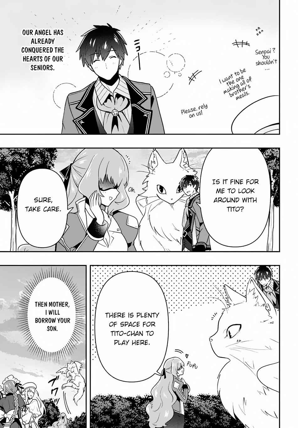 Page 14 Chapter 13 Roku-hime wa Kami Goei ni Koi wo Suru ~Saikyou no Shugo Kishi, Tenseishite Mahou Gakuen ni Iku~