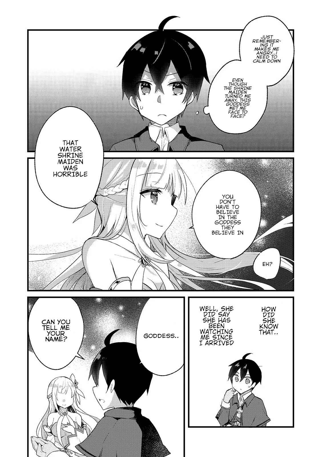Page 4 Chapter 2 Shinja Zero no Megami-sama to Hajimeru Isekai Kouryaku - Classmate Saijaku no Mahou Tsukai