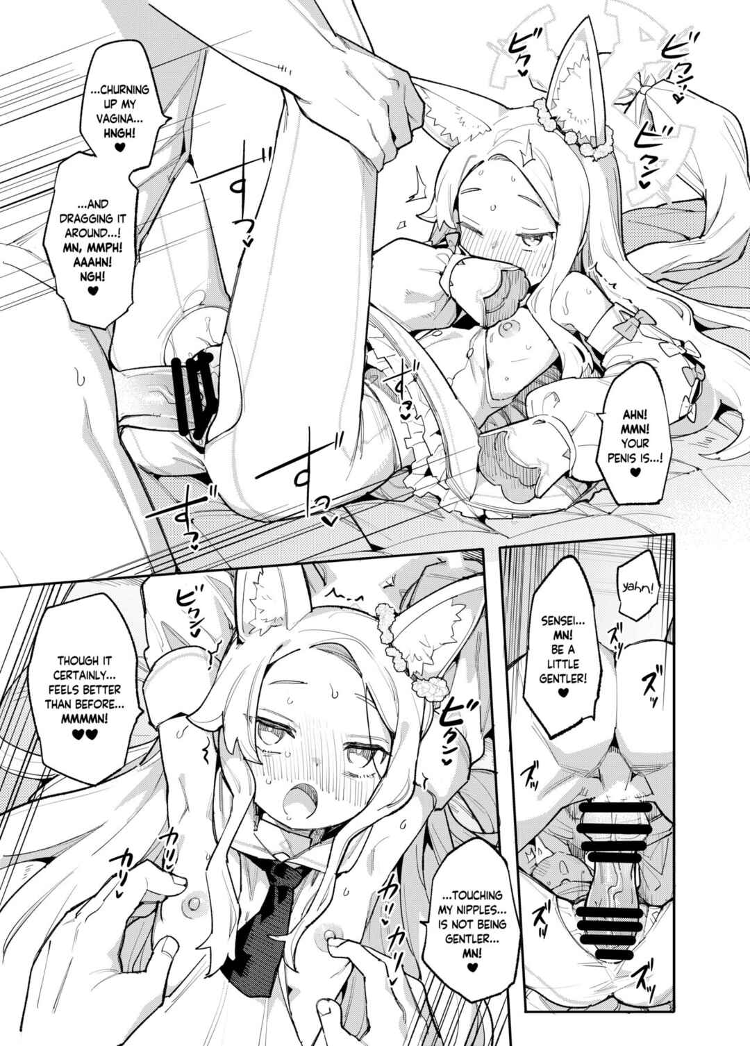 Page 12 Chapter Unknown_6728 Blue Archive - Mesu Kitsune wa Ecchi na Mirai o Mite shimatta (Doujinshi)
