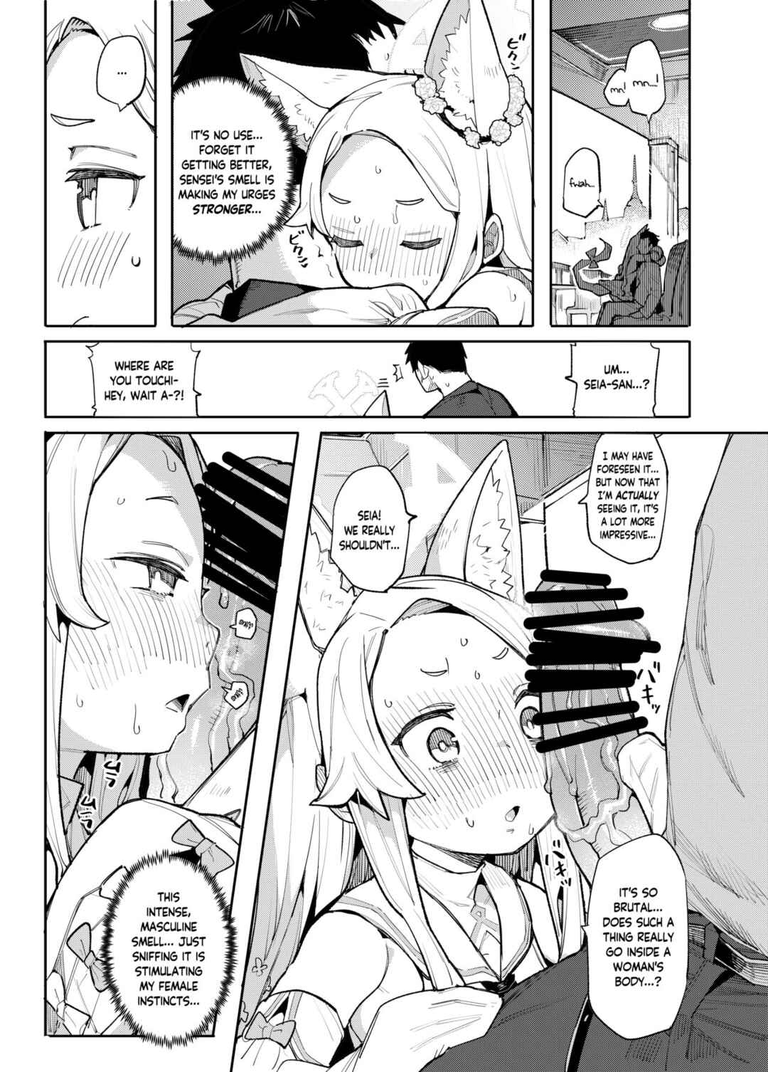 Page 6 Chapter Unknown_6728 Blue Archive - Mesu Kitsune wa Ecchi na Mirai o Mite shimatta (Doujinshi)