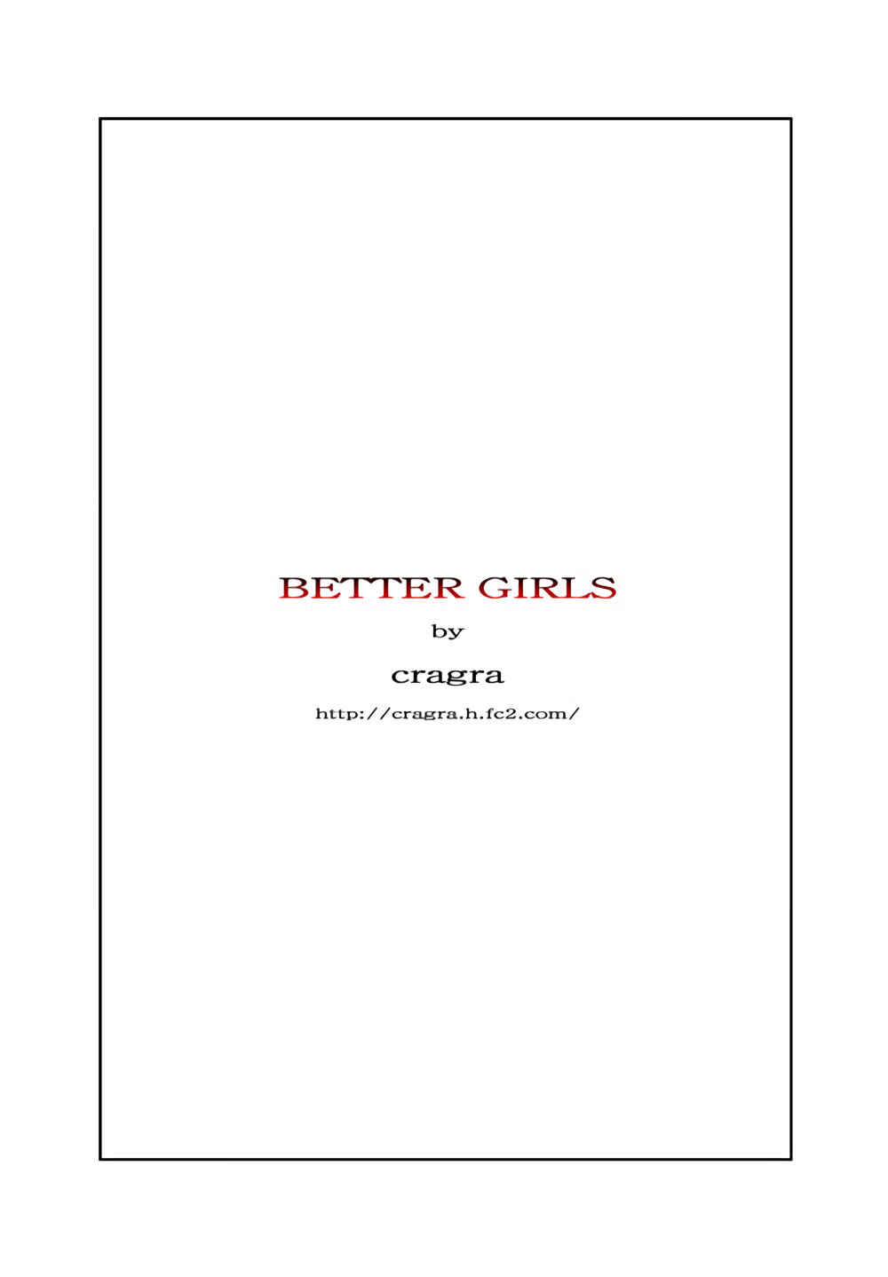 Page 1 Chapter 9 Better Girls