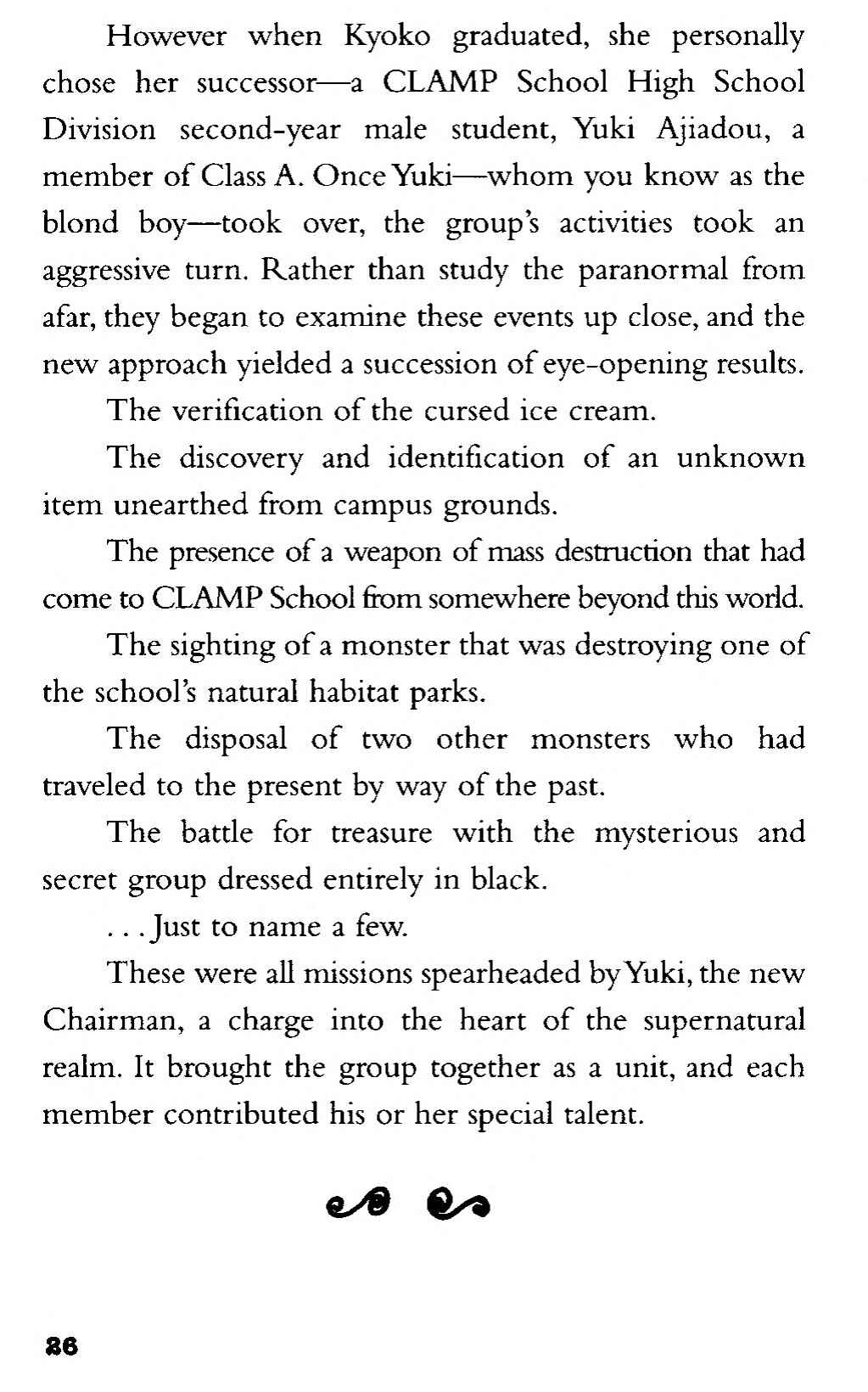 Page 8 Chapter 2 CLAMP School Paranormal Investigators [Light Novel]