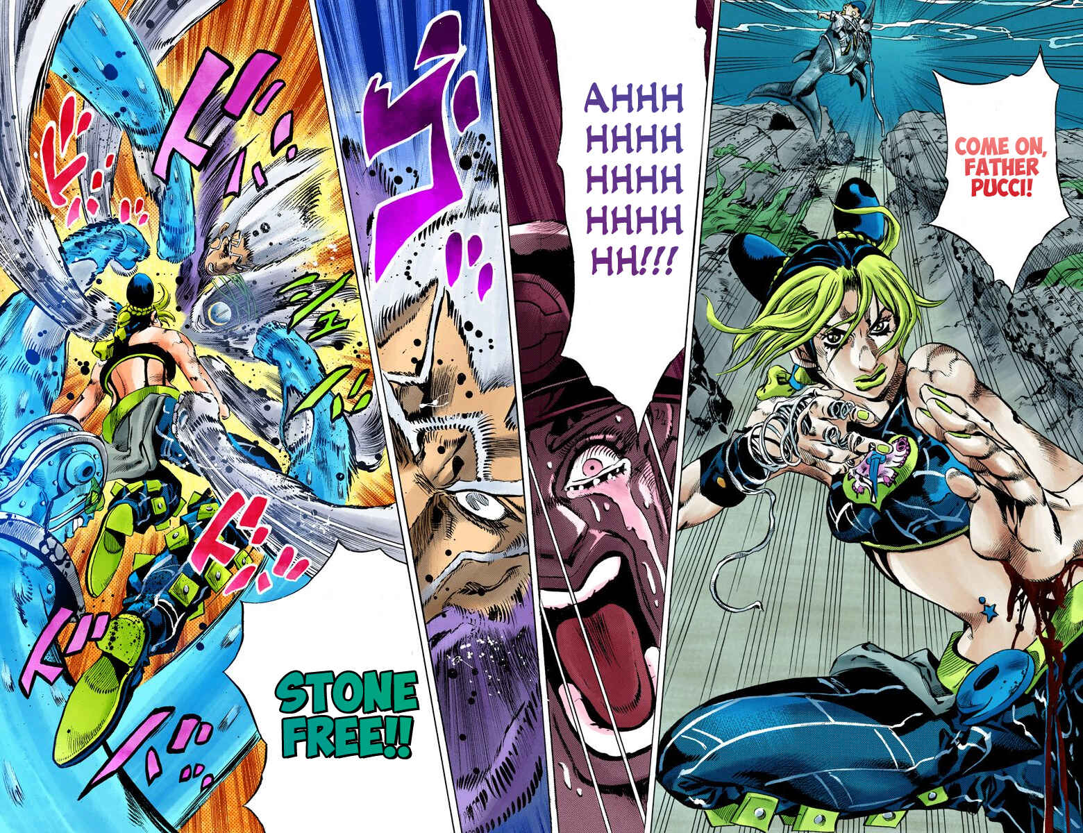 Page 12 Chapter 155 JoJos Bizarre Adventure, Part 6: Stone Ocean (Official Colored)