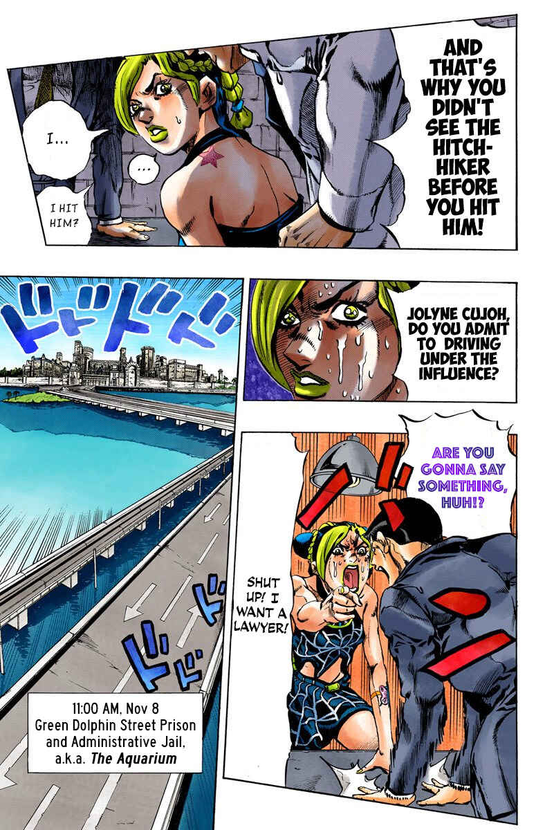 Page 16 Chapter 2 JoJos Bizarre Adventure, Part 6: Stone Ocean (Official Colored)