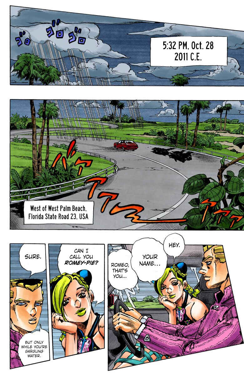 Page 2 Chapter 2 JoJos Bizarre Adventure, Part 6: Stone Ocean (Official Colored)