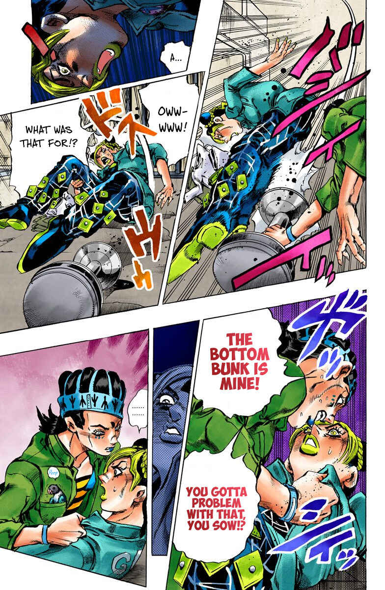 Page 14 Chapter 4 JoJos Bizarre Adventure, Part 6: Stone Ocean (Official Colored)