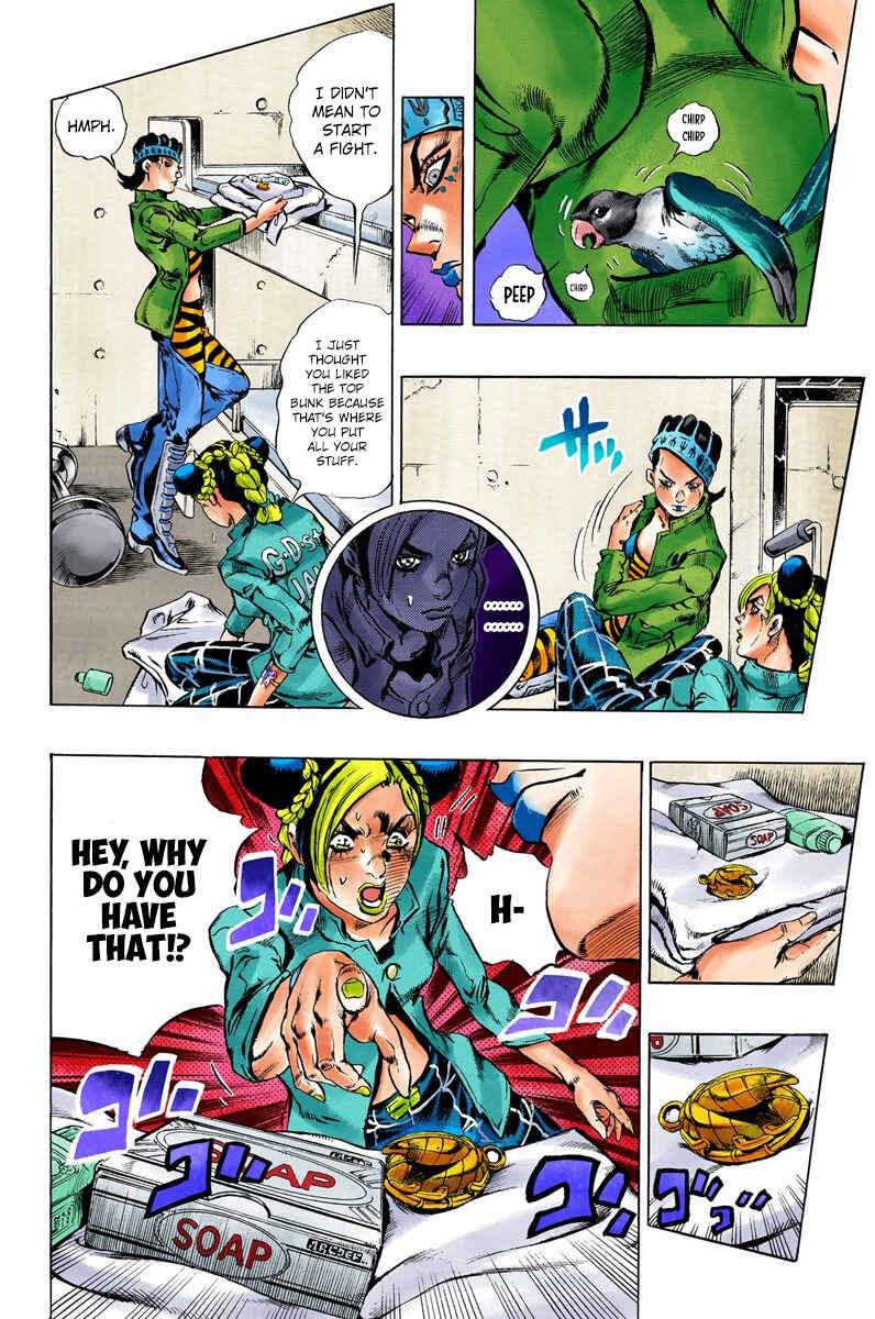 Page 15 Chapter 4 JoJos Bizarre Adventure, Part 6: Stone Ocean (Official Colored)