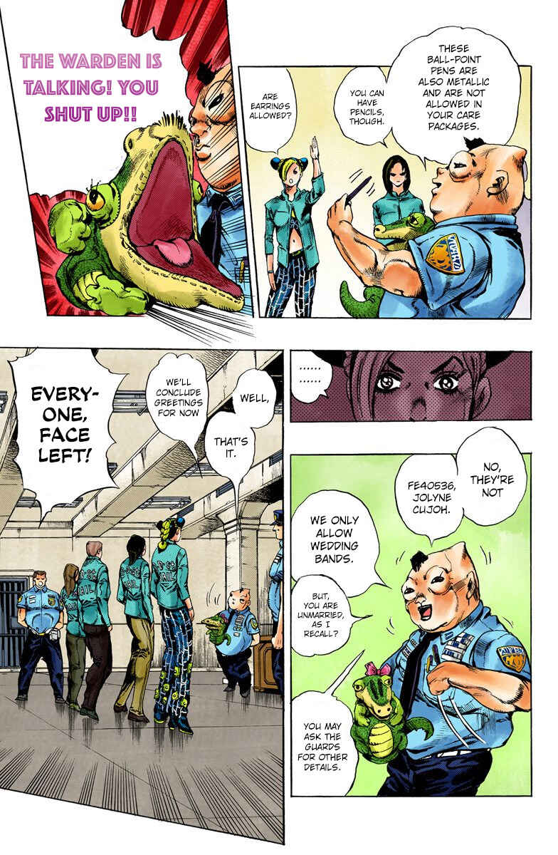 Page 7 Chapter 4 JoJos Bizarre Adventure, Part 6: Stone Ocean (Official Colored)