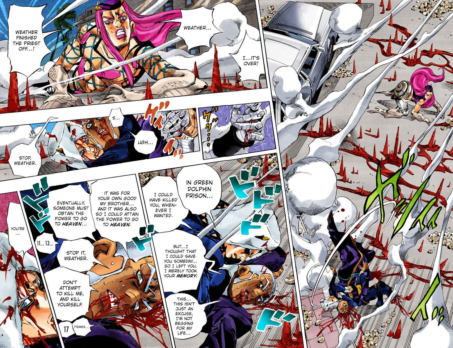 Page 8 Chapter 136 JoJos Bizarre Adventure, Part 6: Stone Ocean (Official Colored)